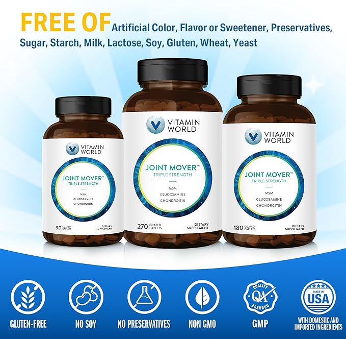Vitamin World Triple Strength Joint Mover, 90 Caplets