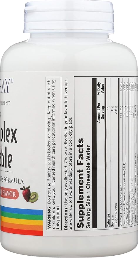 Solaray, High Potency B-Complex Chewable, Natural 50 Chewables