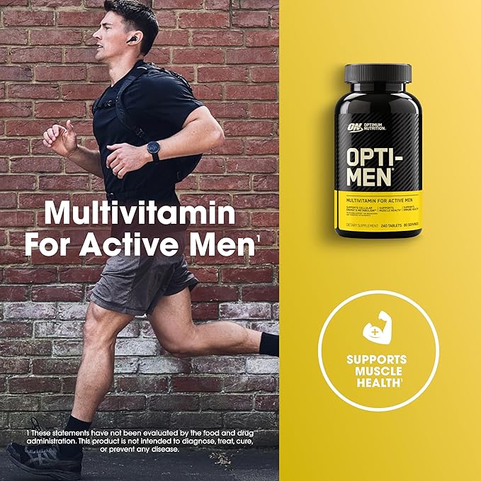 Optimum Nutrition Opti-Men Daily Multivitamin 80 Day 240 Count,