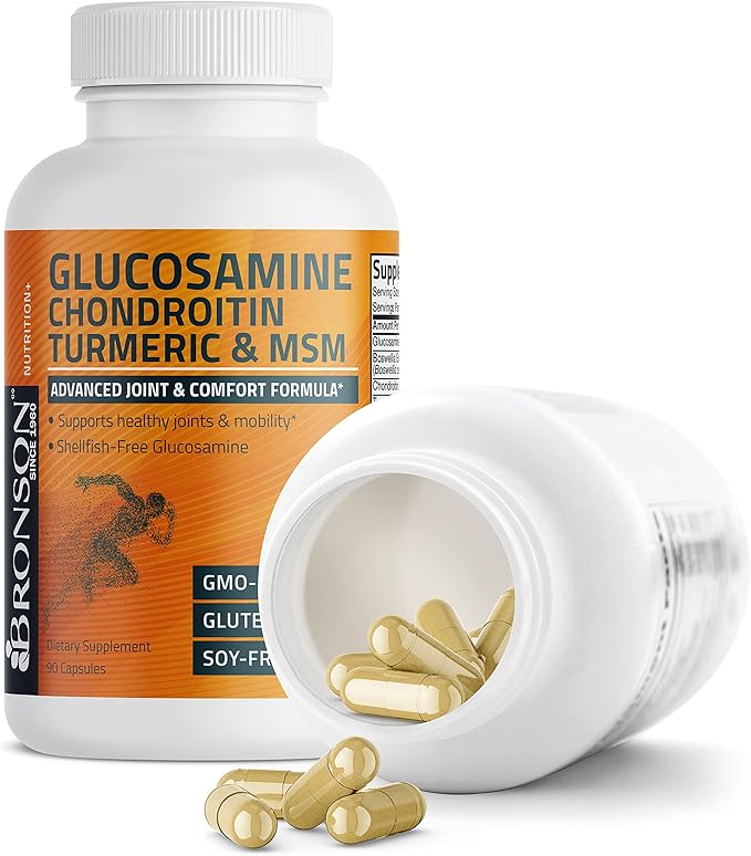 Bronson Glucosamine Chondroitin Turmeric & MSM 90 Capsules