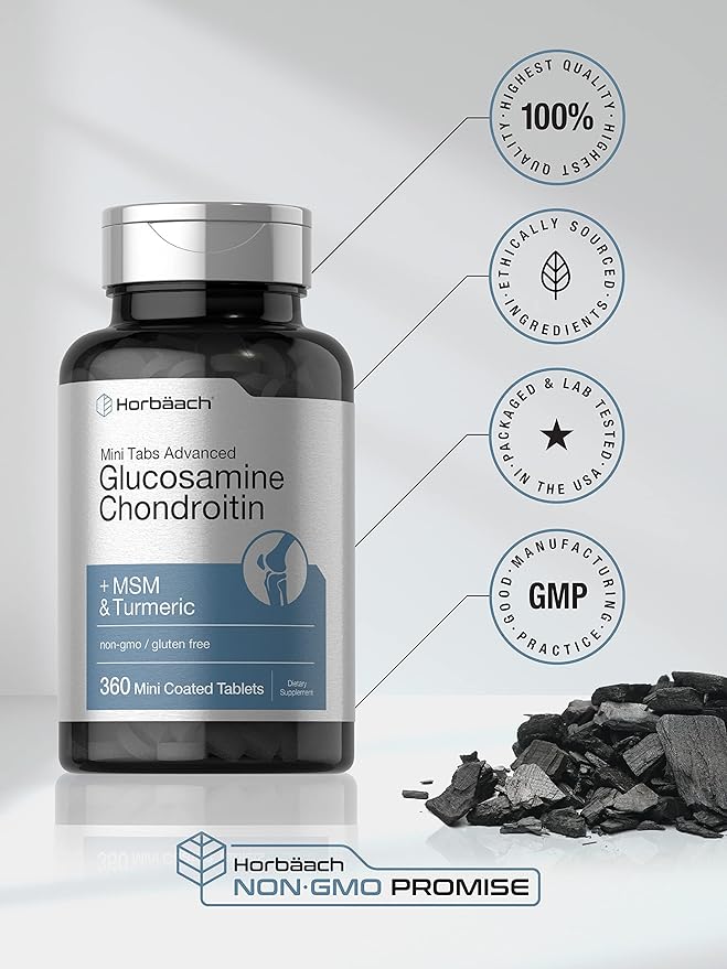 Horbäach Glucosamine Chondroitin MSM Turmeric 360 Mini