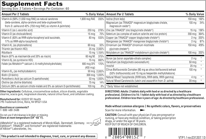 Klaire Labs Vitaprime (120 Tablets)