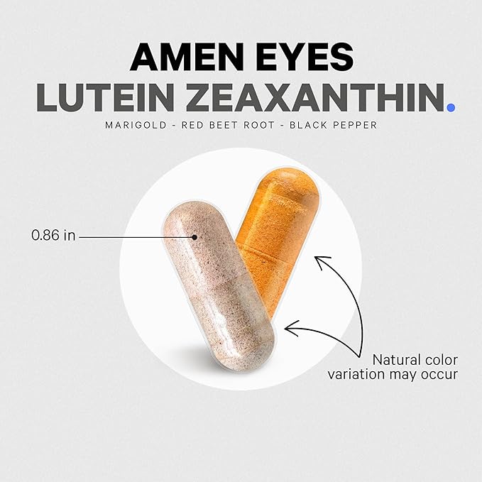 Amen Eyes Lutein Zeaxanthin Supplement 3-Month Supply 90 Capsules