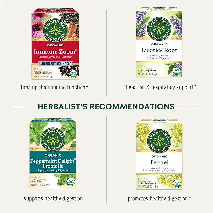 Traditional Medicinals Tea, Organic Throat Coat Lemon Echinacea, Supports Throat Health & Immune Function, 96 Tea Bags (3 Pack)