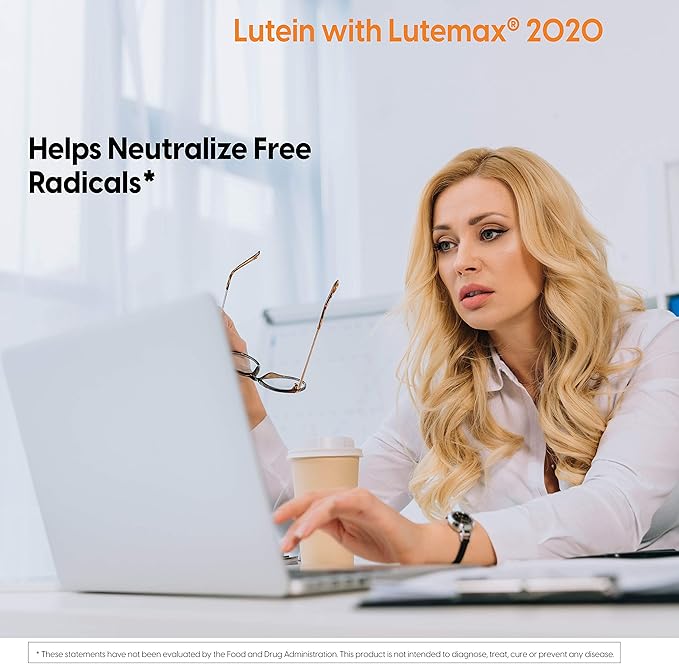 Doctor's Best Lutein featuring Lutemax, Non-GMO, 20 mg, 60 Softgels