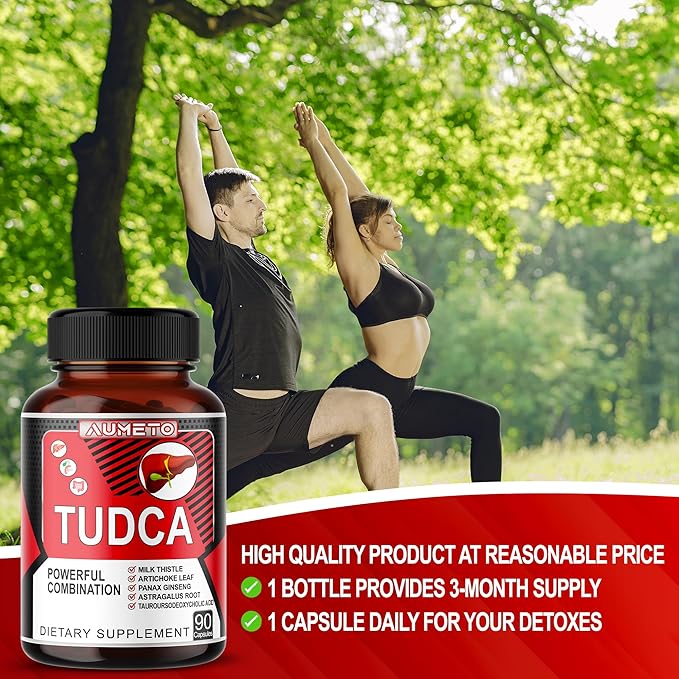TUDCA Supplement (Tauroursodeoxycholic Acid) with Milk (90 Count 1))