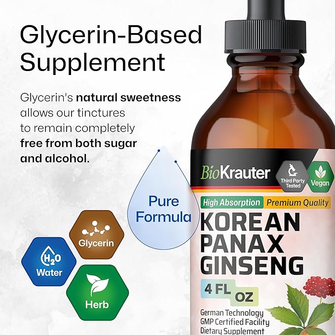 MAUWE Herbs Panax Ginseng Liquid Drops 4 Fl.Oz.