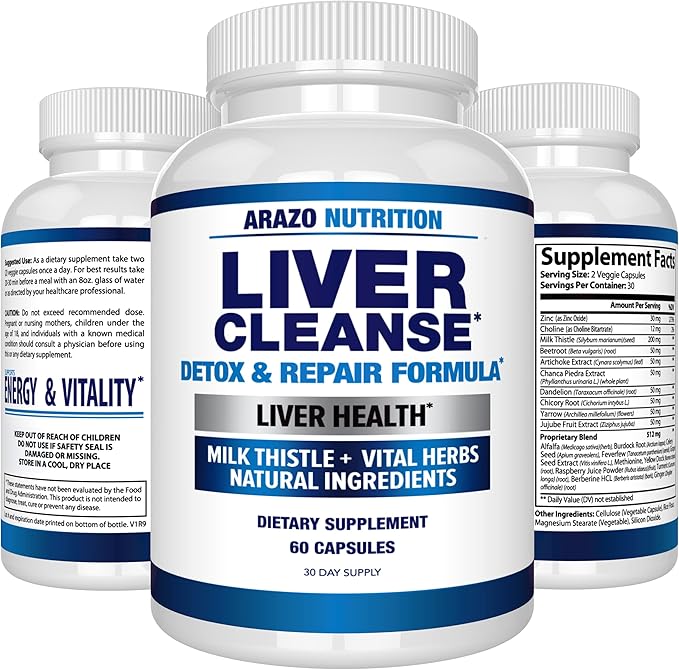 Arazo Nutrition Liver Cleanse Detox &