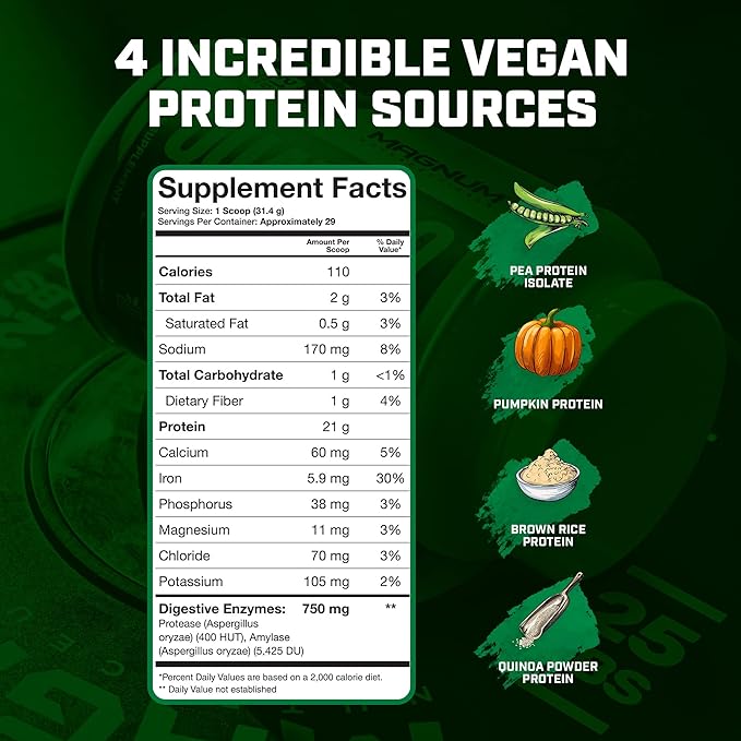 Magnum Nutraceuticals - Vegan Quattro Plant-Based 2lb