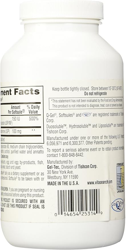 Mega 100 (100mg Hydrosoluble CoQ10) 180