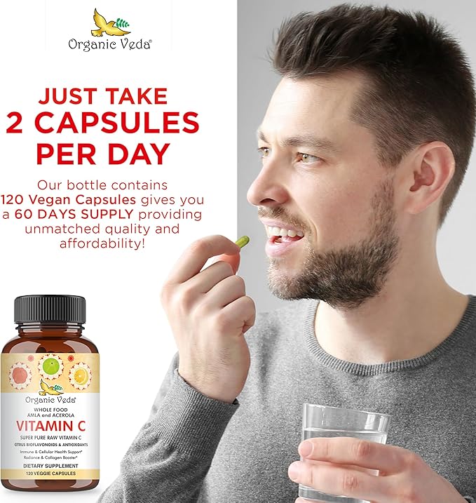 Organic Veda Vitamin C Capsule 120 Capsules