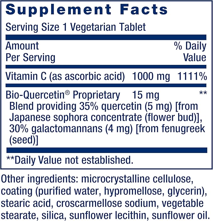 Life Extension Vitamin C and Bio-Quercetin®, 60 tablets