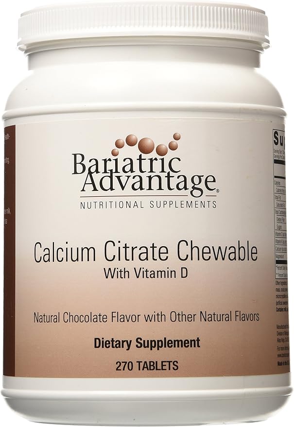 Bariatric Advantage Calcium Citrate Chewable 500 mg 270 Count