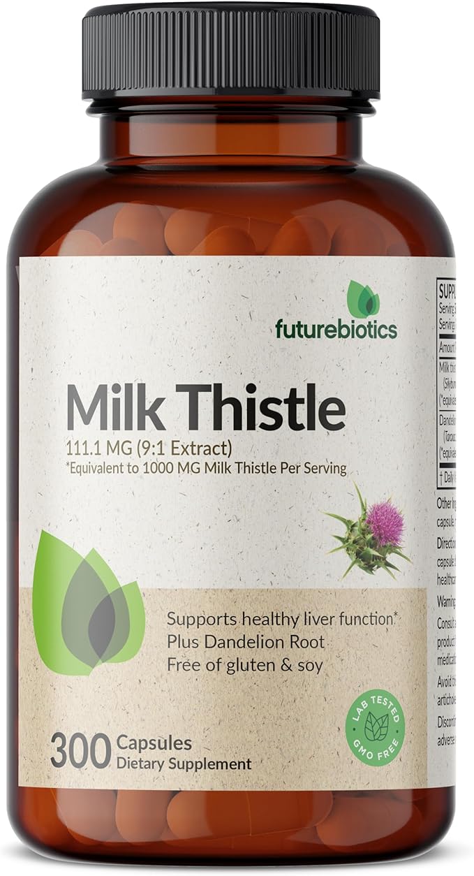 Futurebiotics Milk Thistle Silymarin Marianum & 300 Capsules