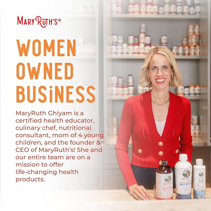 MaryRuth's Liquid Multivitamin + Lustriva® Hair Growth 10000mcg | 18+ | 15.22 Fl
