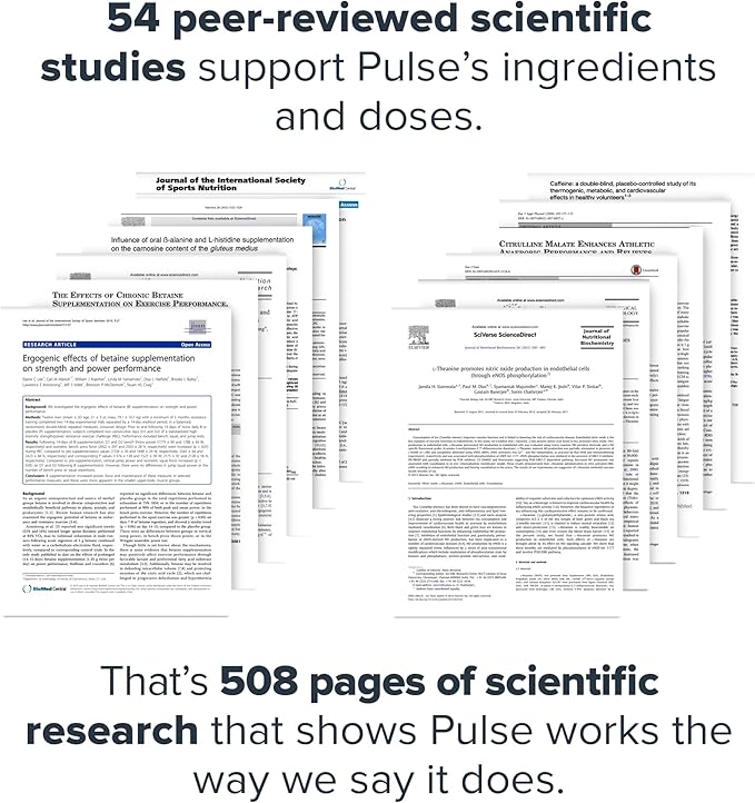 LEGION Pulse Pre Workout Supplement - All Natural Nitric Oxide Preworkout Drink to Boost Energy, Creatine Free, Naturally Sweetened, Beta Alanine, Citrulline, Alpha GPC (Caffeine Free Blue Razz)
