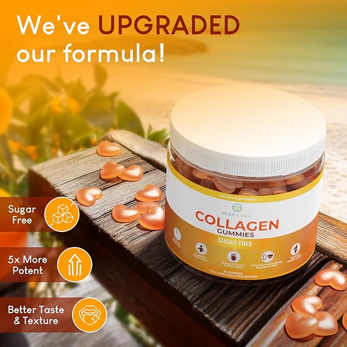 Sugar-Free Marine Collagen Gummies (90 Collagen 500mg Collagen