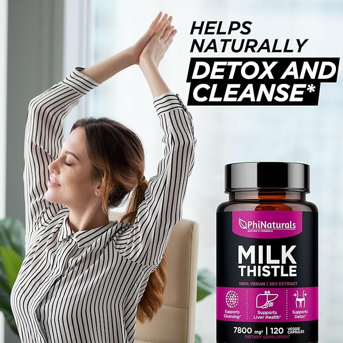Milk Thistle 150mg Capsules – [120 30:1 Silymarin 4500 mg) 30X Extract