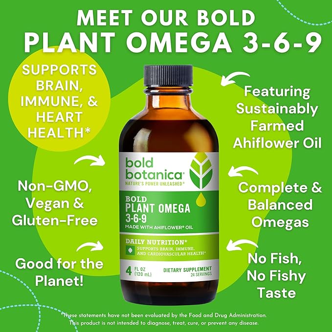 Plant Omega 3-6-9, with Ahiflower Oil, 3, Complete 4 oz