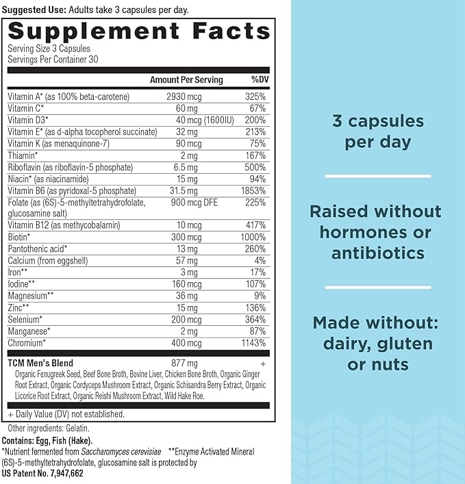 Ancient Nutrition Multivitamin for Men, Multi B12, Zinc, 90 Ct