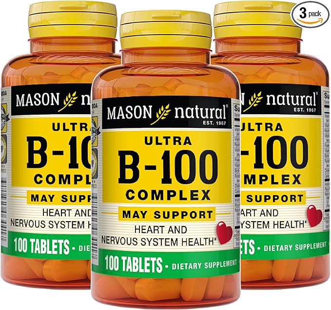 Mason Natural Ultra B-100 Complex 100 Tablets 3)