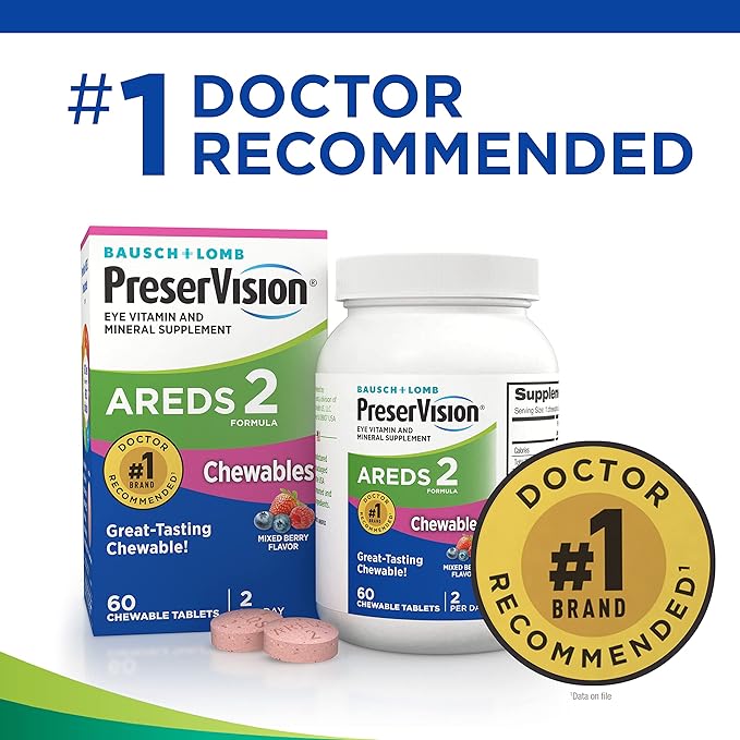 PreserVision AREDS 2 Eye Vitamin & 60 Chewable