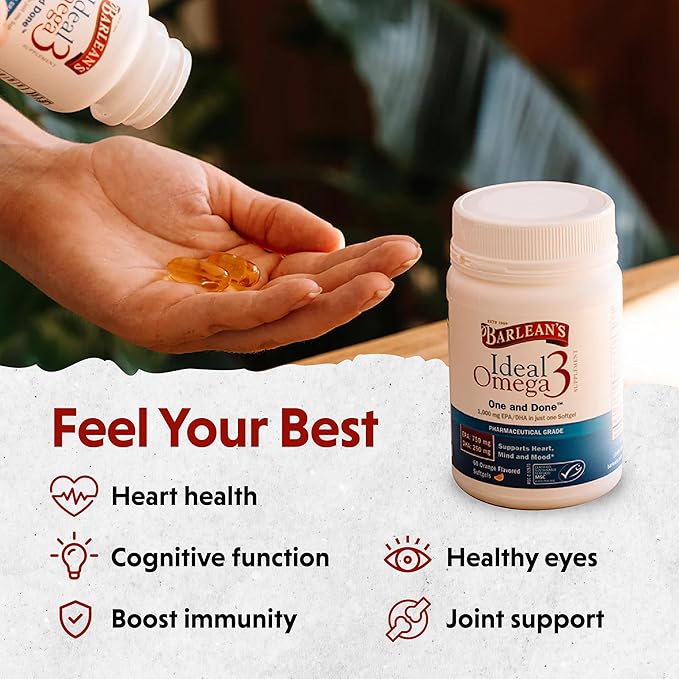 Barlean's Ideal Omega 3 Fish Oil 1,000 mg 30 ct