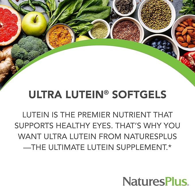 Natures Plus Ultra Lutein 20 mg, 60 Softgels 60 Servings