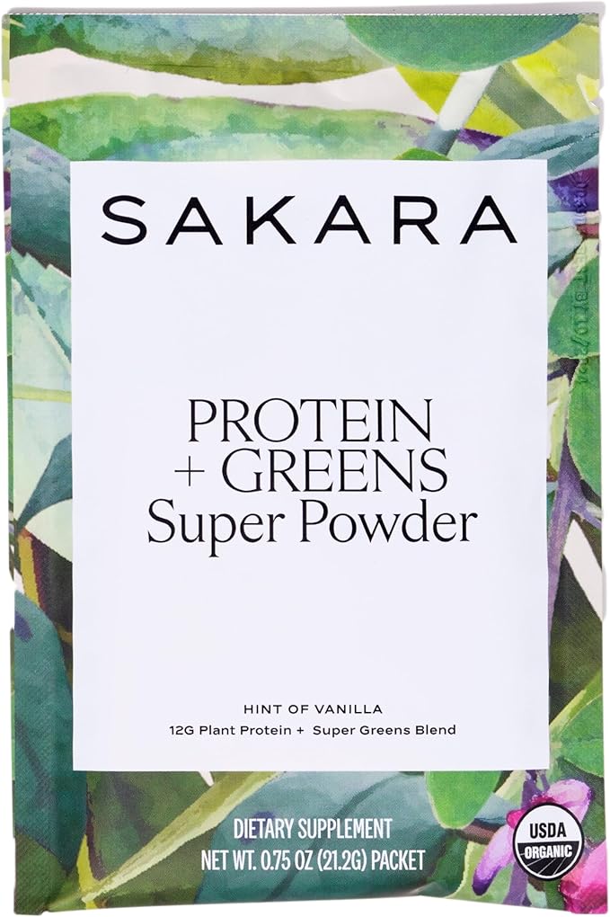 SAKARA Protein + Greens Super Powder, 10 Servings