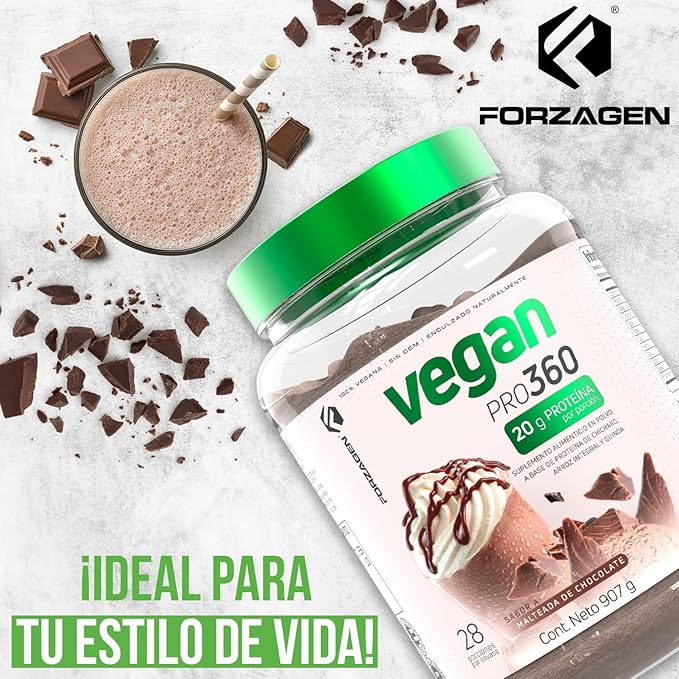 Forzagen Vegan Protein 360 2 Lbs 27 Servings,
