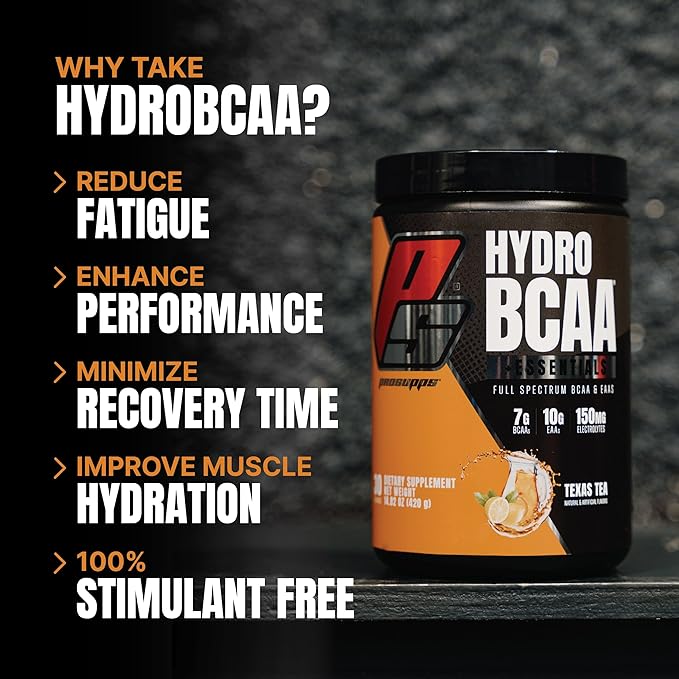 PROSUPPS® HydroBCAA® BCAA/EAA Full Spectrum Matrix, 7g BCAAs, 3g EAAS, 0g Sugar, 0g Carbs, (30 Servings,
