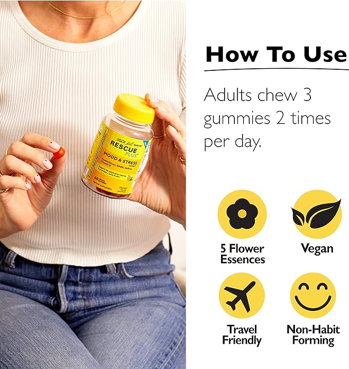Bach RESCUE Plus Gummy Day & 2 x 60 count