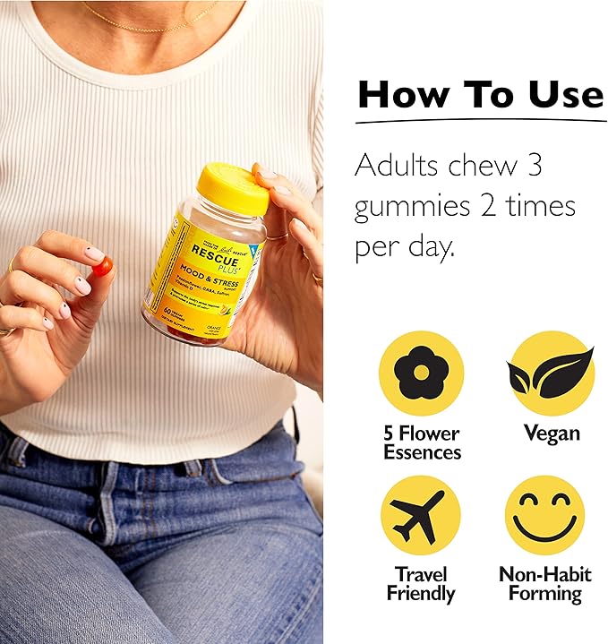 Bach RESCUE Plus Gummy Day & 2 x 60 count