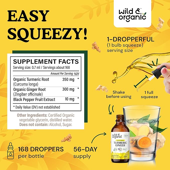 Turmeric Ginger Liquid Supplement 4 fl