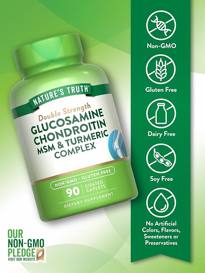 Nature's Truth Glucosamine Chondroitin MSM Complex 90 Caplets