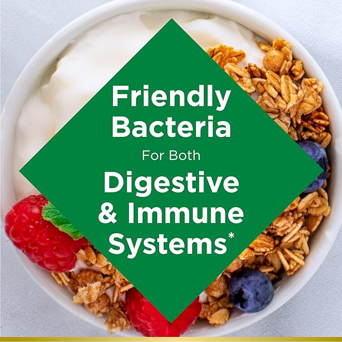 Nature's Bounty Acidophilus Probiotic, Daily Probiotic 1 Pack, 120 Tablets
