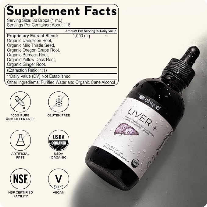 Blisque – Organic Liver Support Complex 4 Ounce 118 Servings