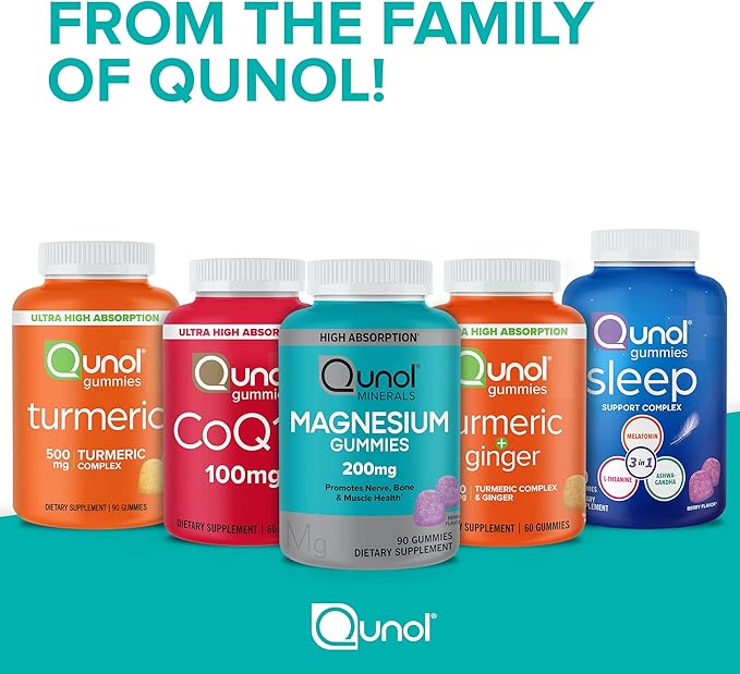 Qunol CoQ10 Gummies, CoQ10 100mg, Delicious 2 Month (60 Count, 2)