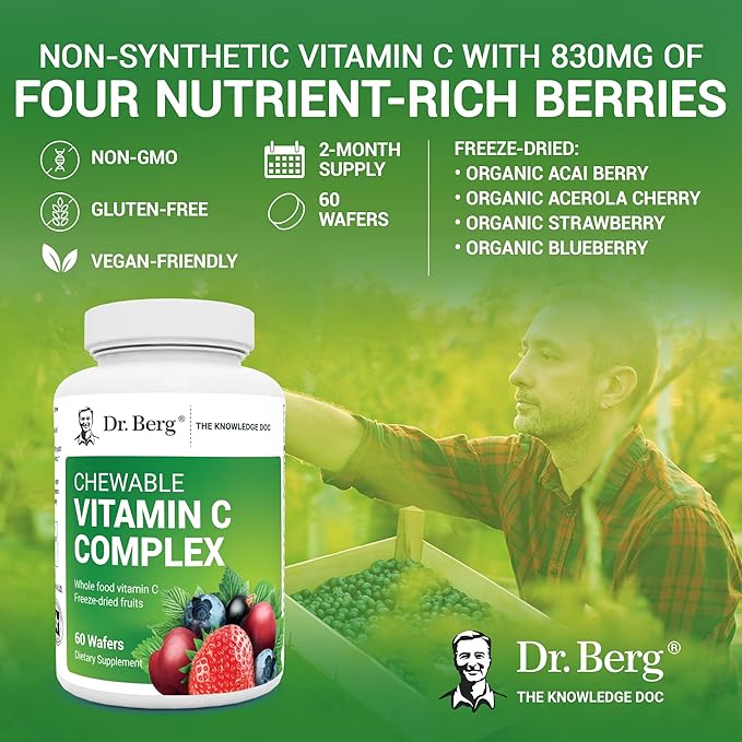 Dr. Berg Chewable Vitamin C Complex 60 Delicious