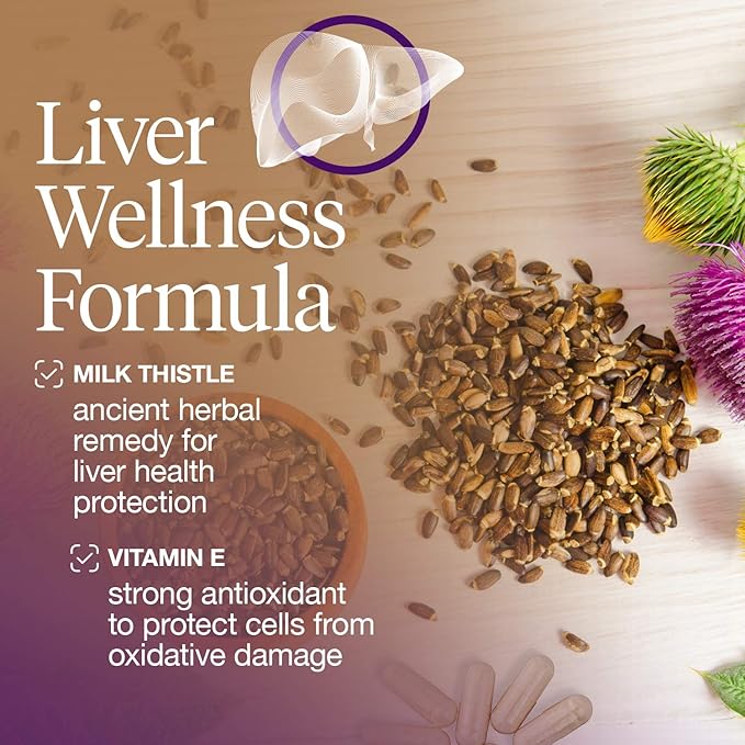 Liver Wellness Dietary Supplement, Milk Thistle 180 Count