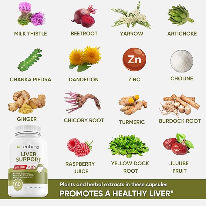 Liver Support - Natural Milk Thistle 60 Veggie (30 Days