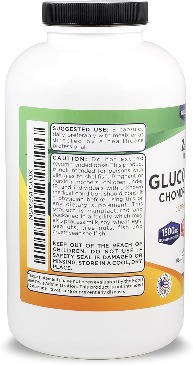 Glucosamine Sulfate + Chondroitin + MSM 900 Total 2 Bottle 180 Day 1500mg, 1200mg, 1200mg, 2000mg 2000mg per