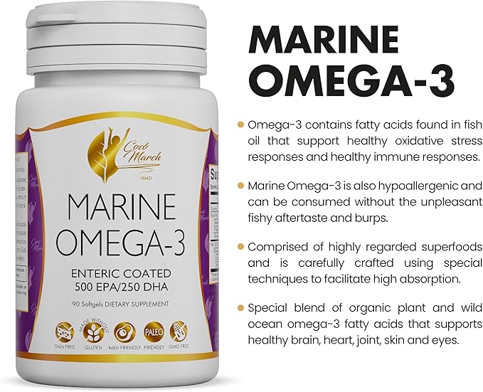 Coco March Marine Omega-3 500 mg 250 mg 3 MONTHS