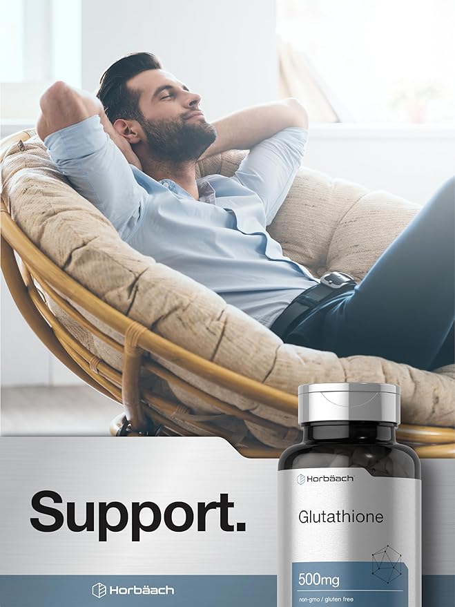 Horbäach Glutathione 500mg Reduced Supplement 60 Capsules