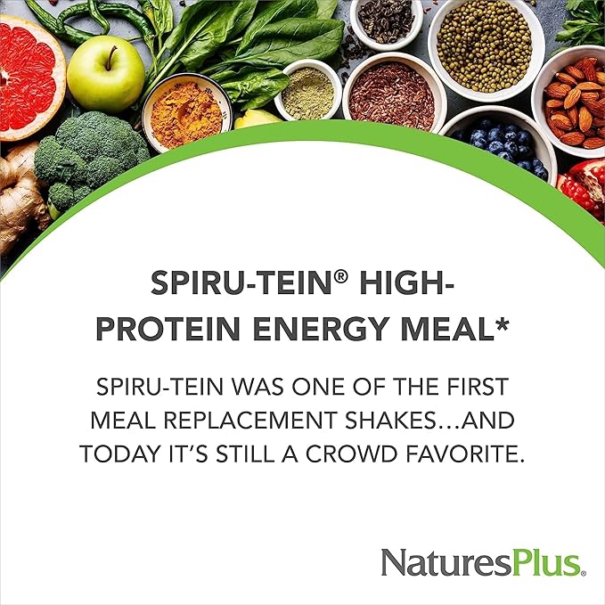 Natures Plus SPIRU-TEIN, Strawberry 1.2 lbs, 2 - 32 Total