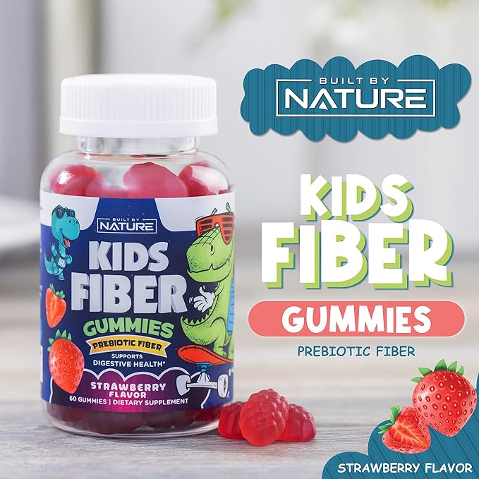 Kids Fiber Gummies, Daily Chicory Root 60 Gummies