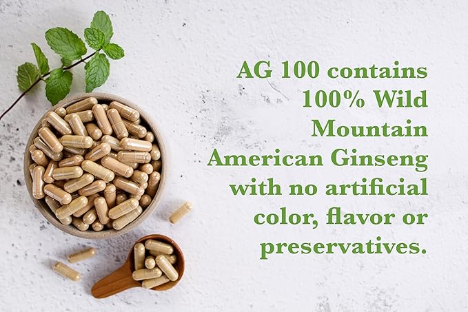 AG 100-100% Pure Wild American Ginseng