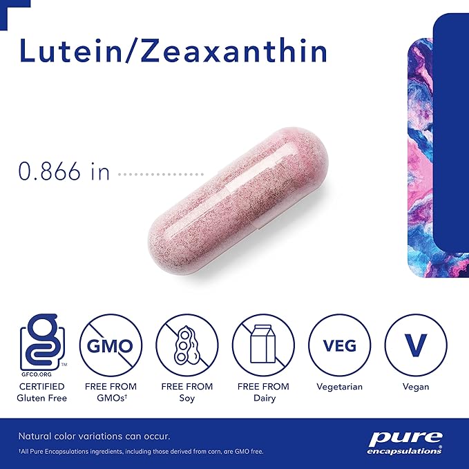 Pure Encapsulations Lutein & Zeaxanthin 60 Capsules