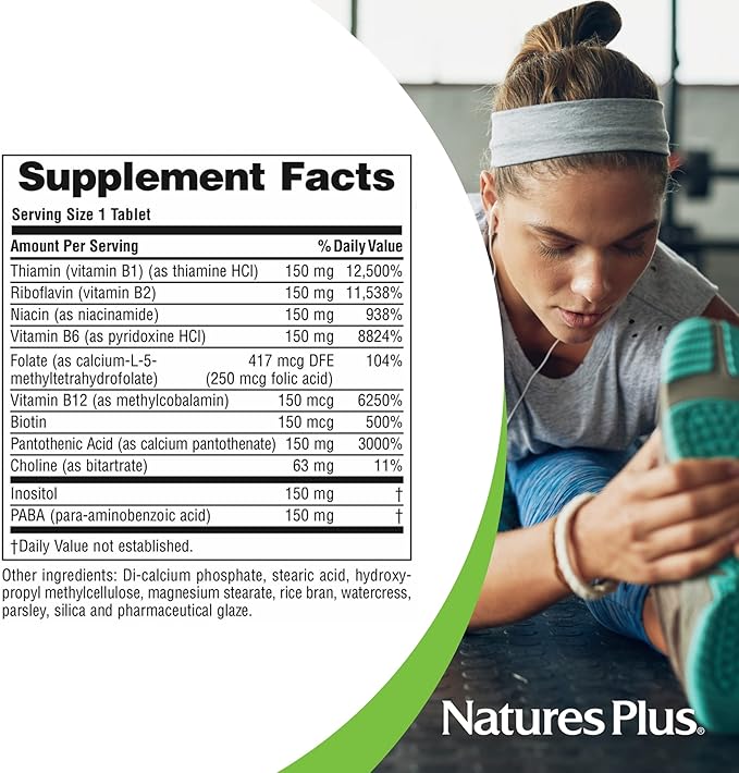 NaturesPlus Mega B-150 Complex 90 Sustained 90 Servings