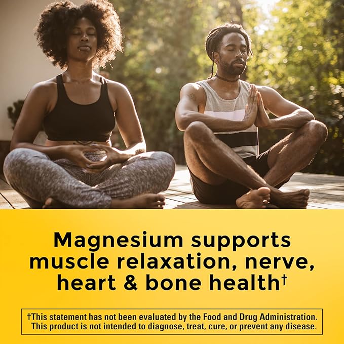 Nature Made Magnesium Complex with Vitamin D3 & 60 Capsules, 30 Day